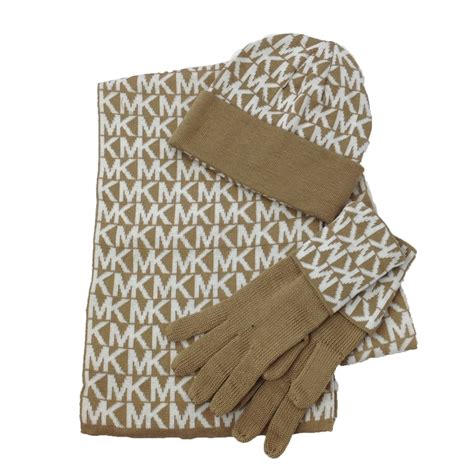 michael kors scarf and glove set|michael kors winter scarf.